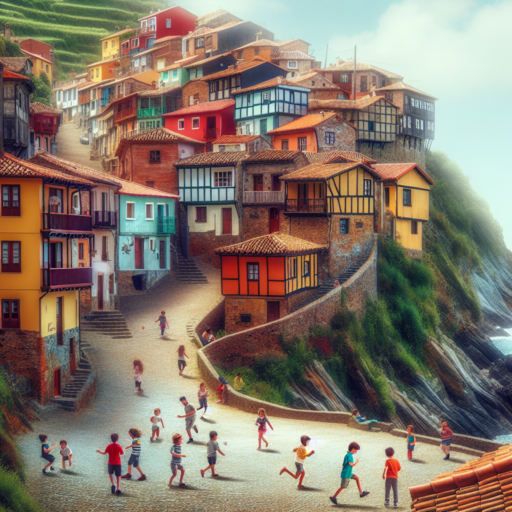 cudillero con niños