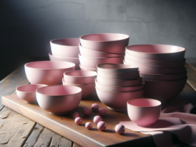 tazones rosados