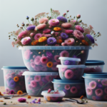 tazones floresta tupperware