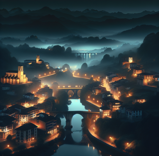 cangas de onis de noche