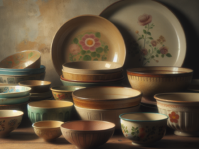 tazones vintage retro