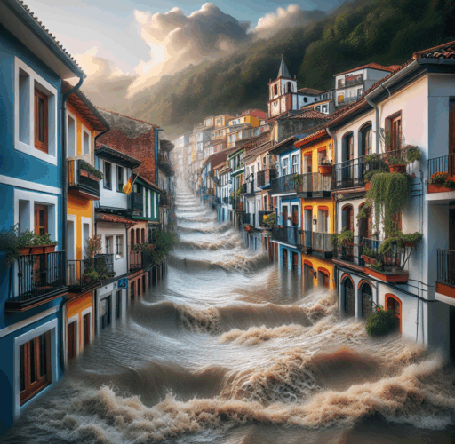 cudillero inundado