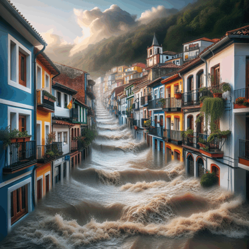 cudillero inundado