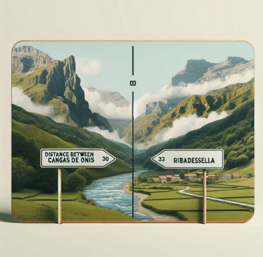 distancia entre cangas de onís y ribadesella
