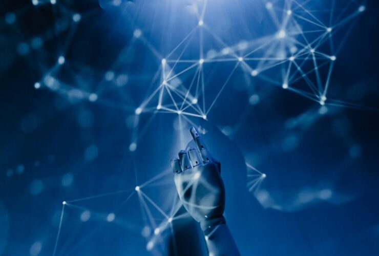 Concepto de inteligencia artificial aplicada a la industria moderna